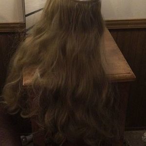 New Hidden halo Lord & cliff hair extension light blonde 22 inch curly